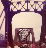 Autumn Leaf Special passes through Nine Mile Bridge at Mt. Athos 